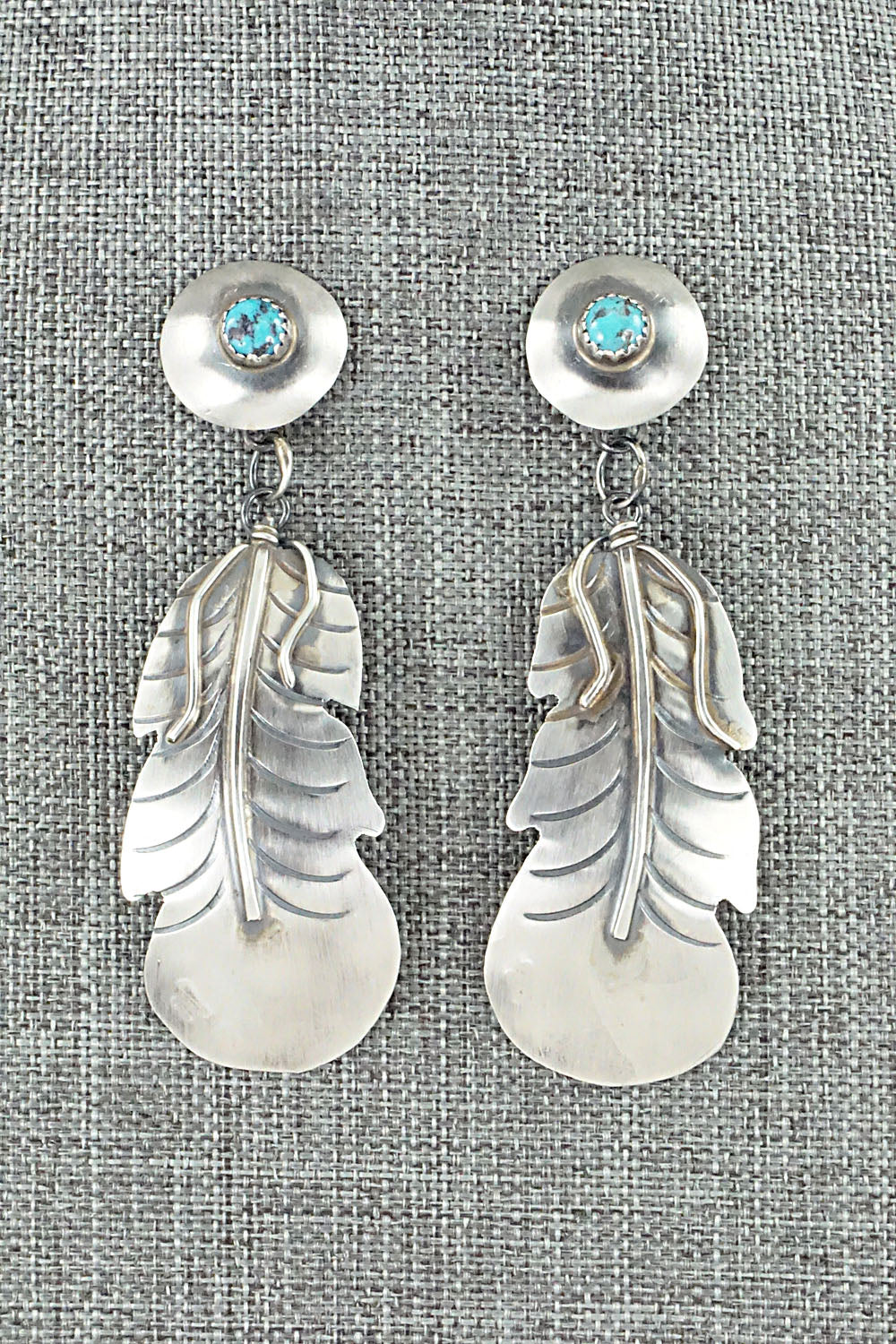 Turquoise & Sterling Silver Earrings - Gabrielle Yazzie