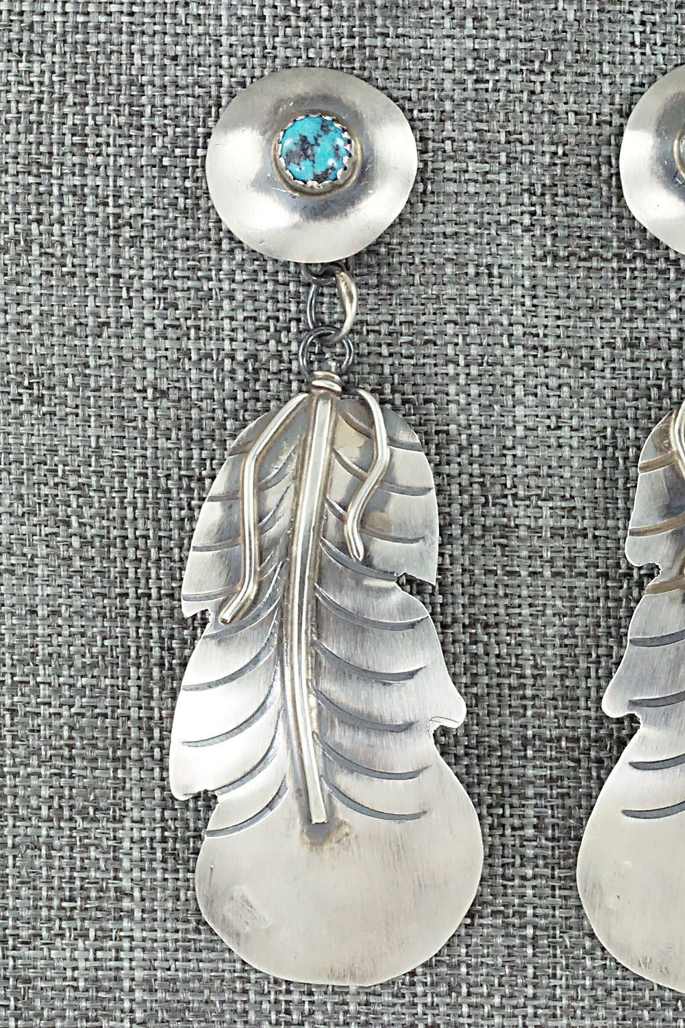 Turquoise & Sterling Silver Earrings - Gabrielle Yazzie