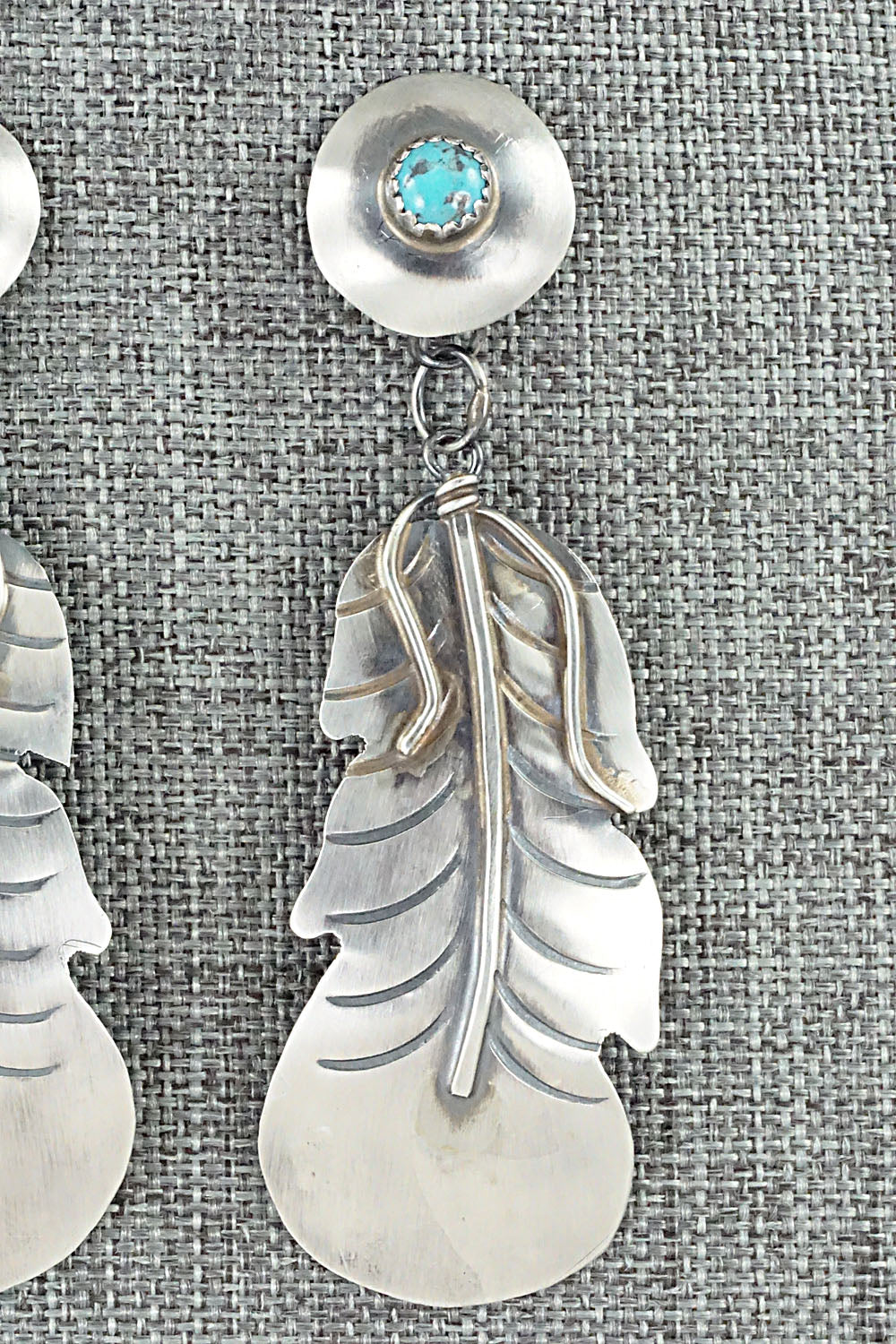 Turquoise & Sterling Silver Earrings - Gabrielle Yazzie