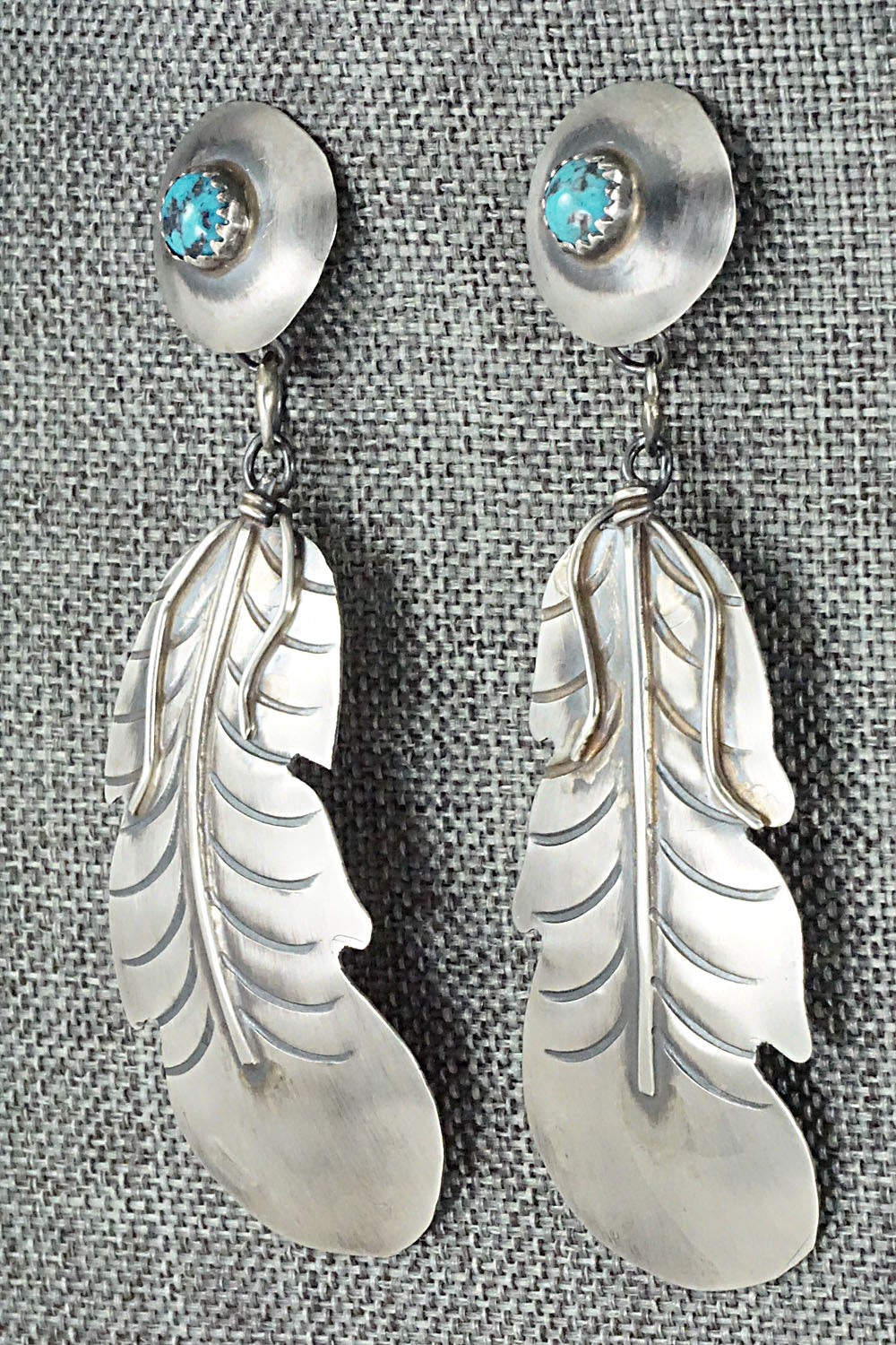 Turquoise & Sterling Silver Earrings - Gabrielle Yazzie