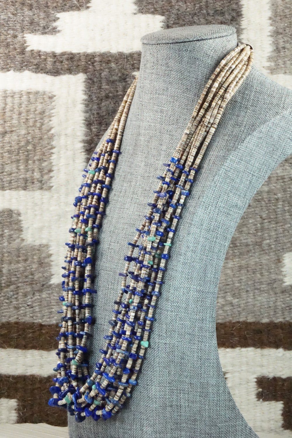 Lapis & Shell Necklace - Ramona Bird