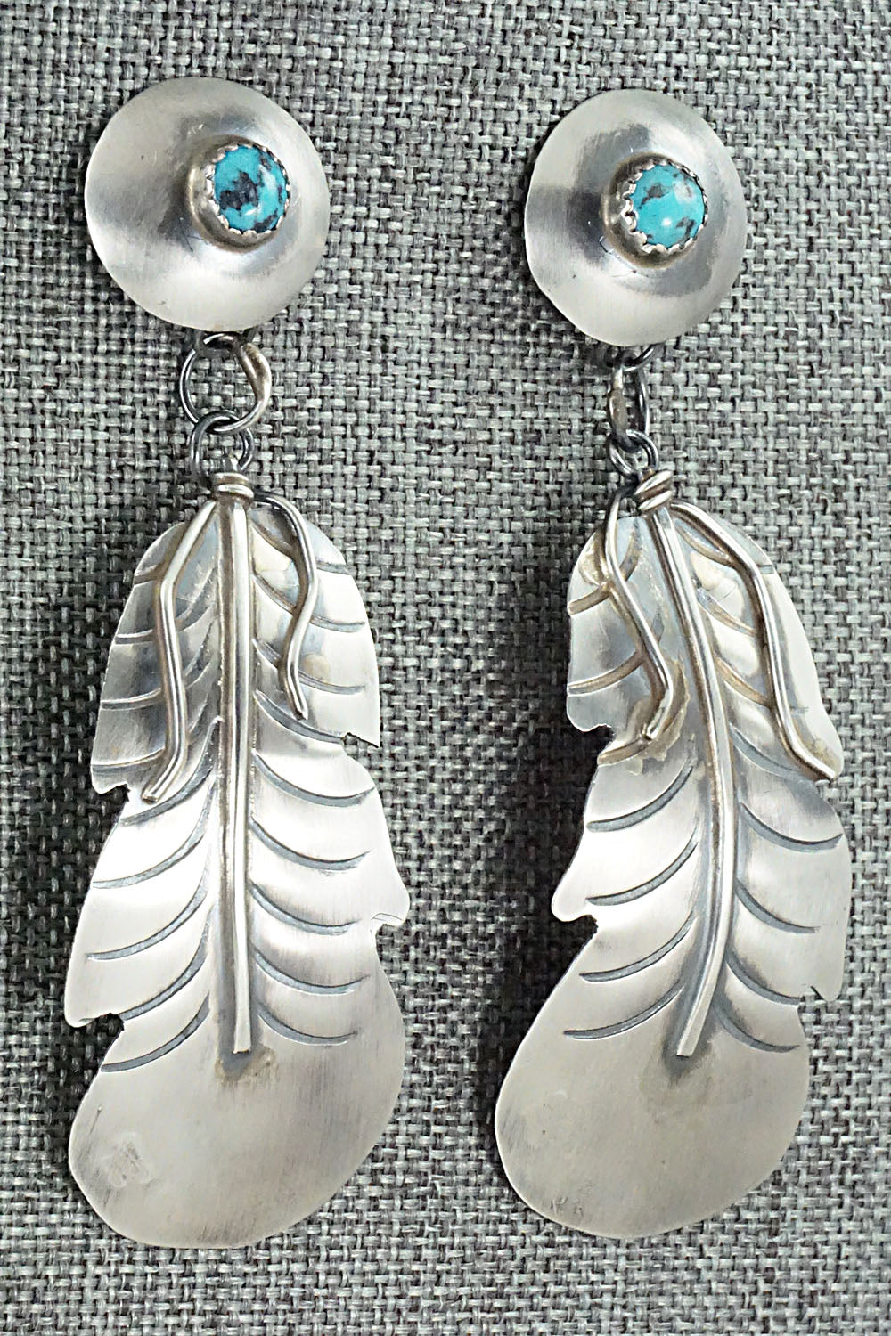 Turquoise & Sterling Silver Earrings - Gabrielle Yazzie