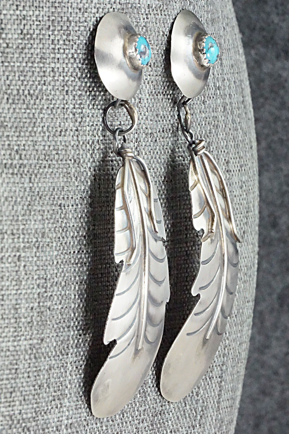 Turquoise & Sterling Silver Earrings - Gabrielle Yazzie