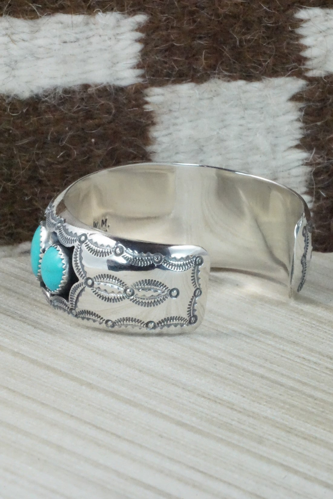 Turquoise & Sterling Silver Bracelet - Wilbert Muskett Sr.