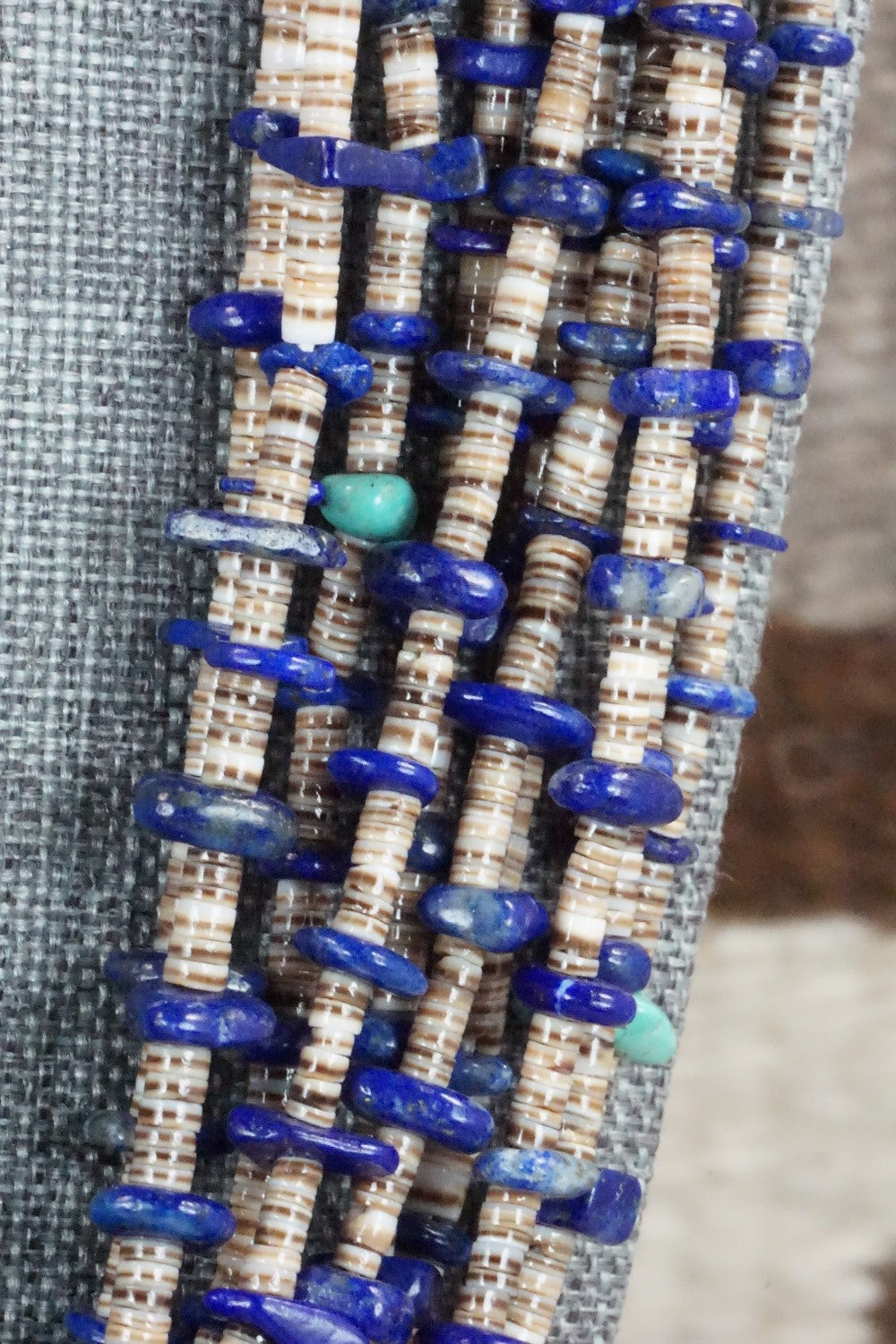 Lapis & Shell Necklace - Ramona Bird
