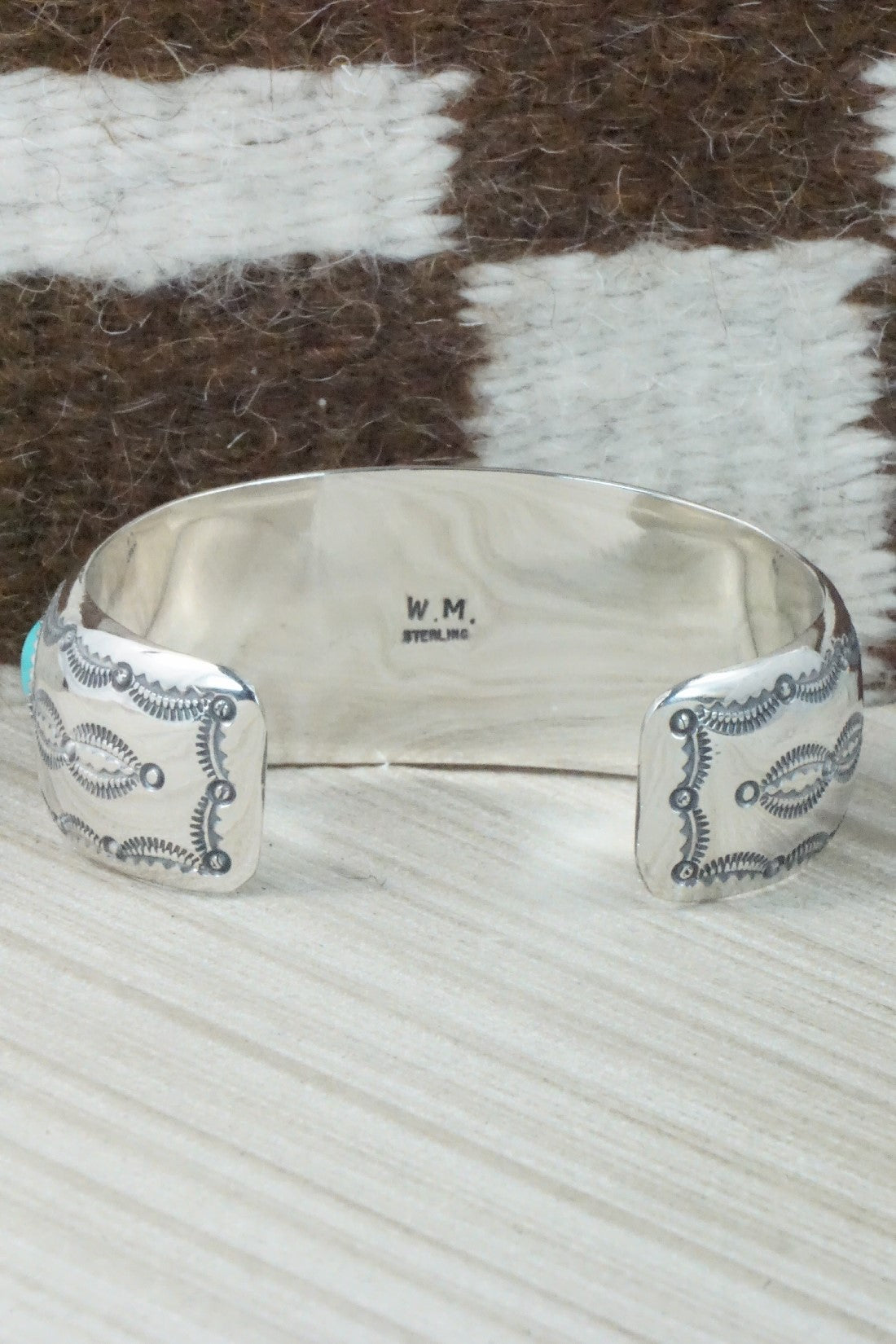 Turquoise & Sterling Silver Bracelet - Wilbert Muskett Sr.