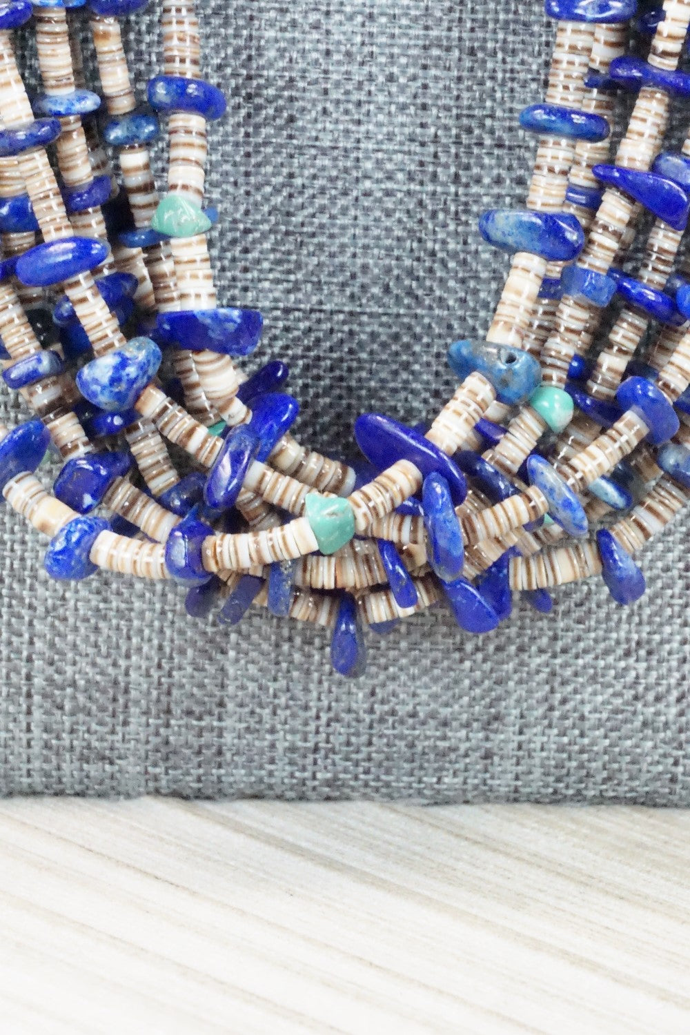 Lapis & Shell Necklace - Ramona Bird