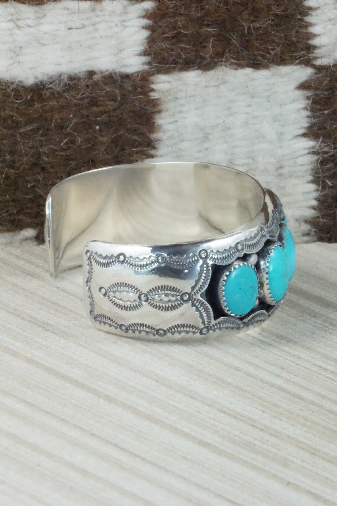 Turquoise & Sterling Silver Bracelet - Wilbert Muskett Sr.