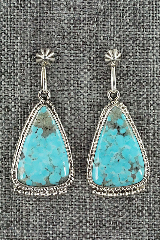 Turquoise and Sterling Silver Earrings - Sharon McCarthy