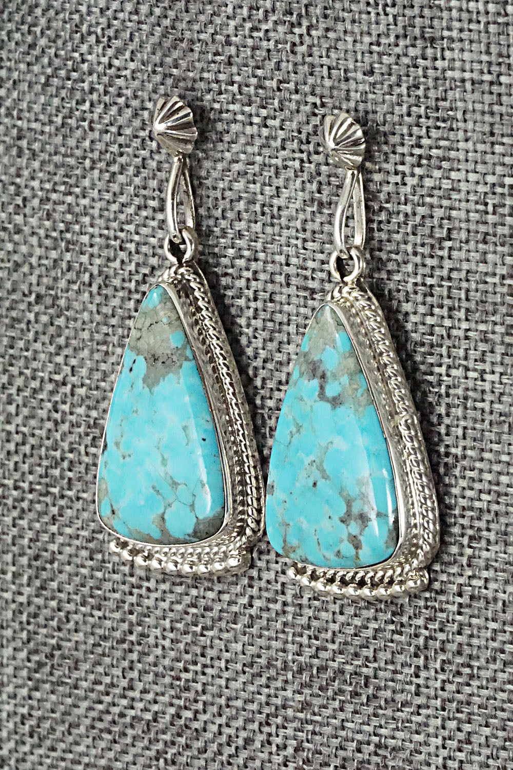 Turquoise and Sterling Silver Earrings - Sharon McCarthy