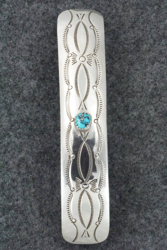 Turquoise & Sterling Silver Hair Barrette - Jolene Begay