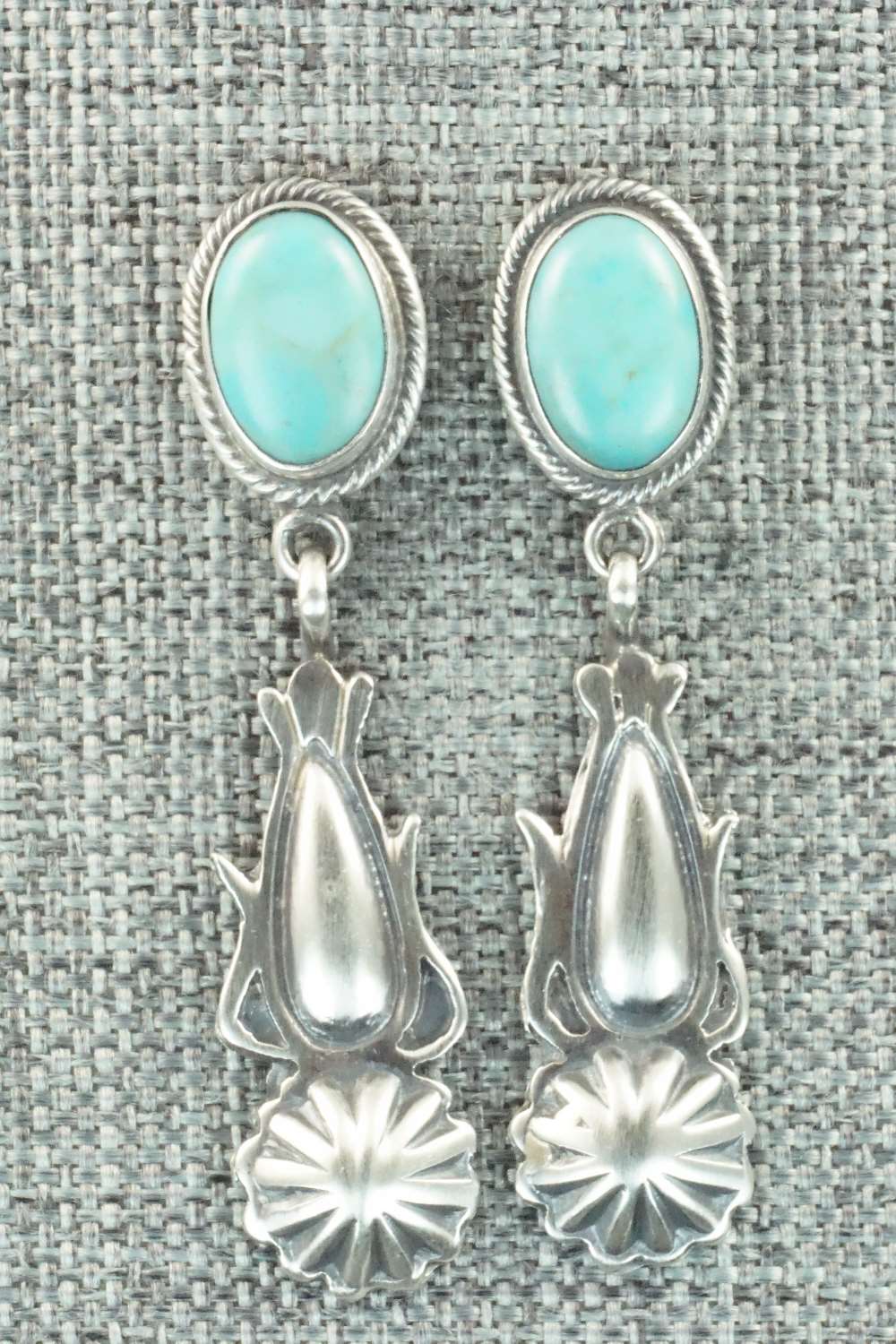Turquoise & Sterling Silver Earrings - Annie Spencer
