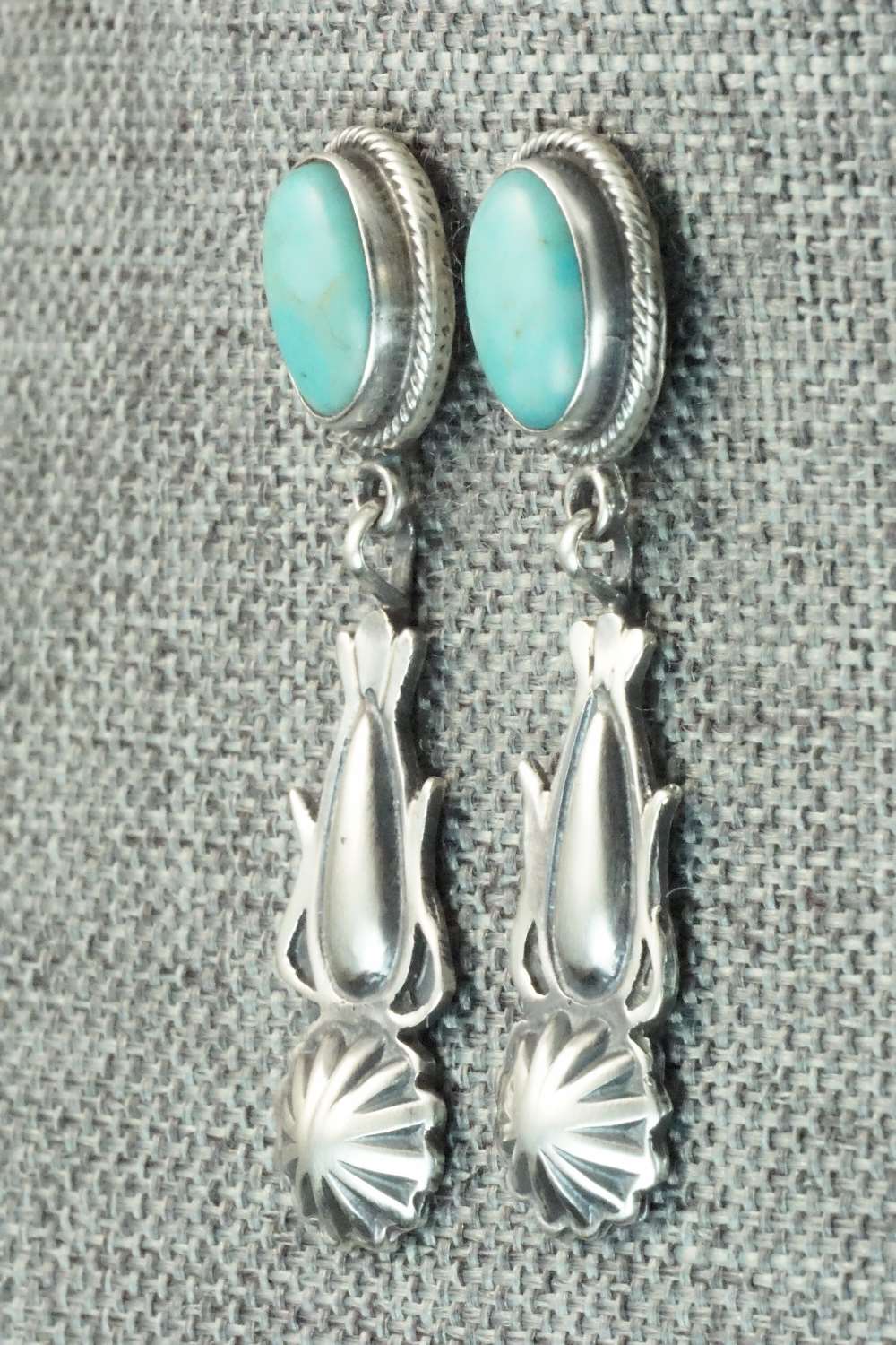 Turquoise & Sterling Silver Earrings - Annie Spencer
