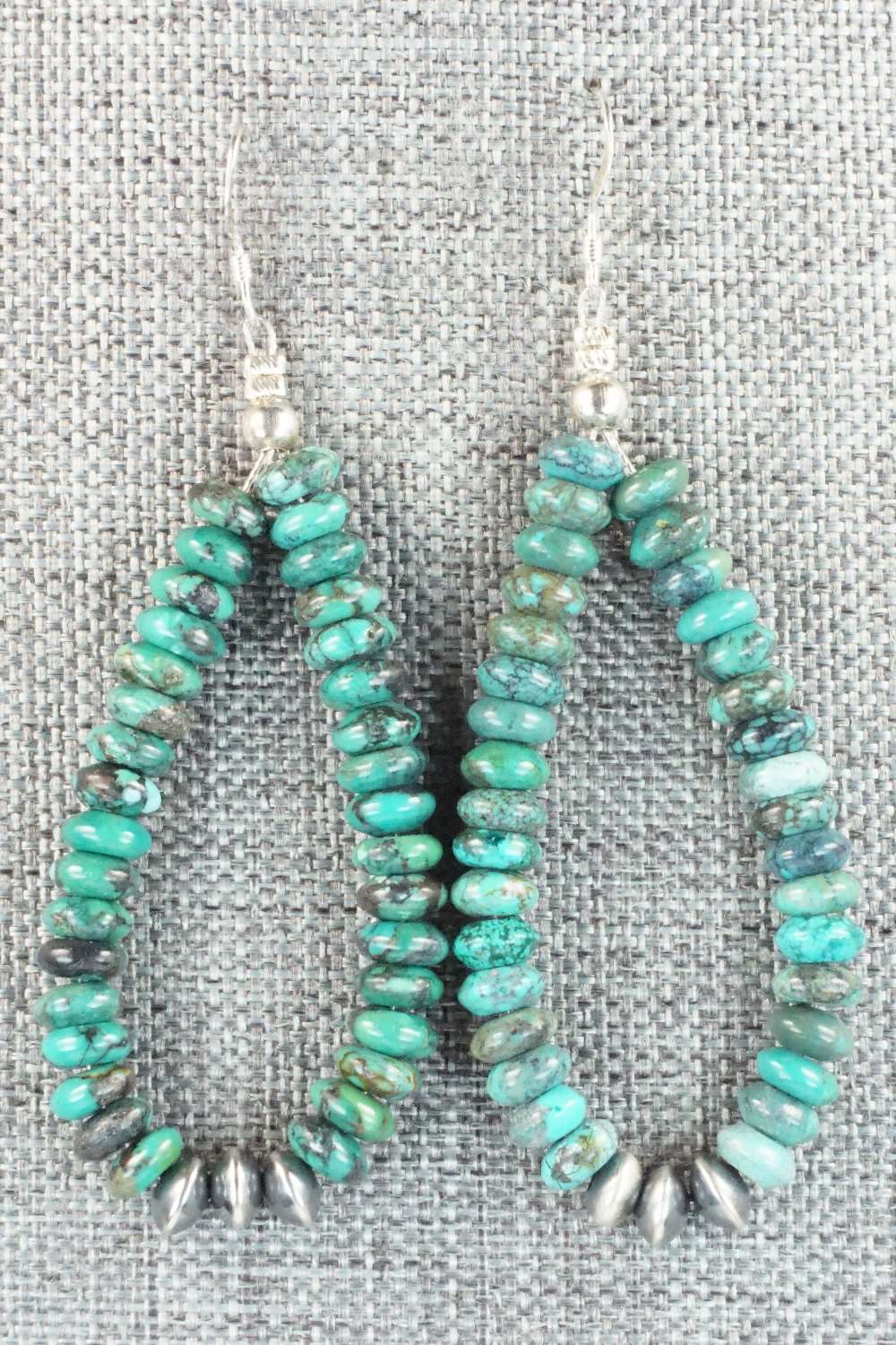 Turquoise & Sterling Silver Pearl Earrings - Louise Joe