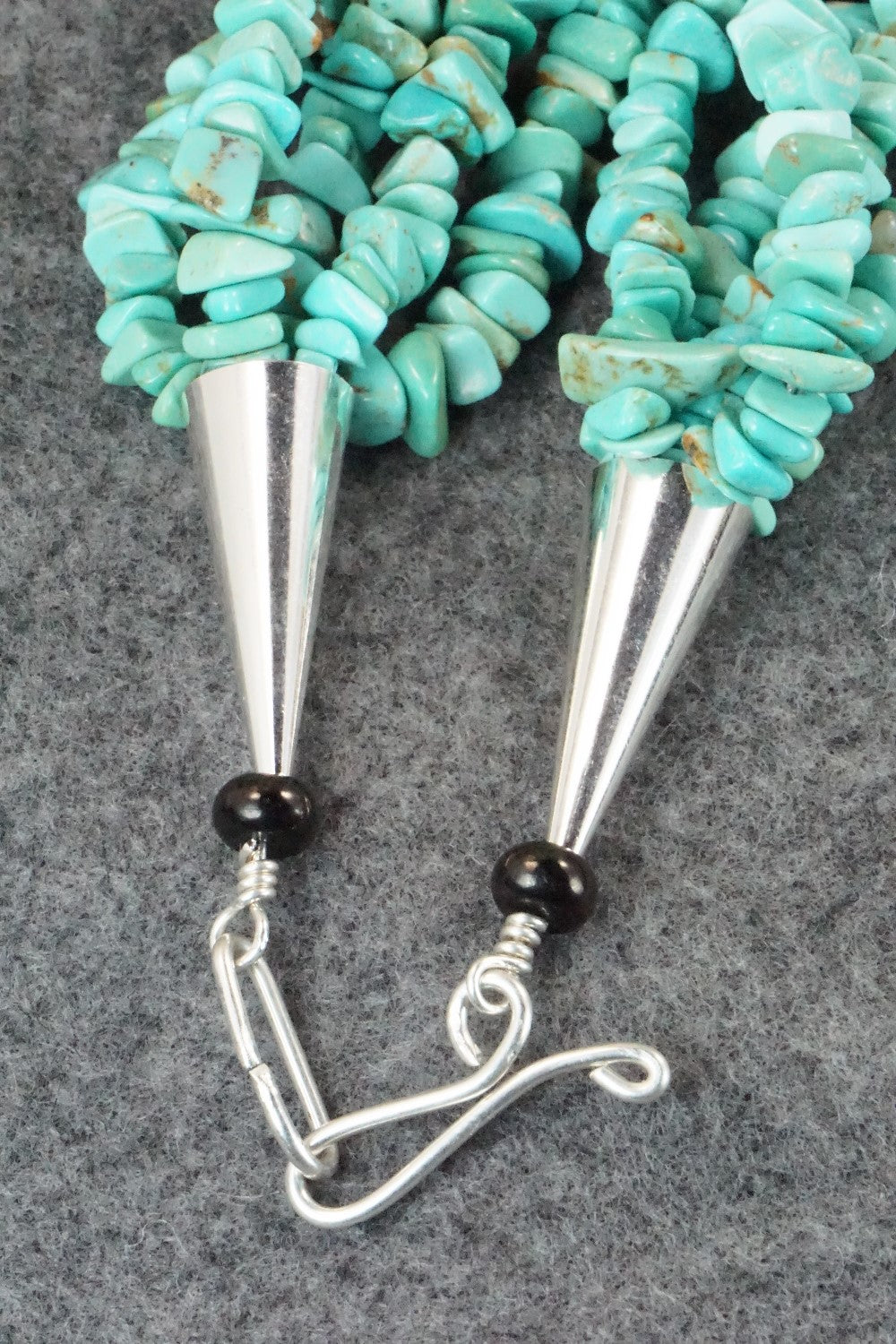 Turquoise, Multi Stone Pendant & Sterling Silver Necklace - Chris Nieto