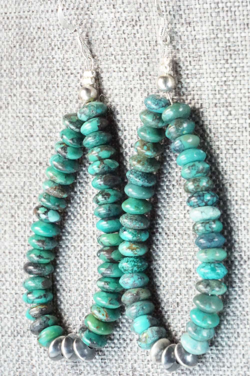 Turquoise & Sterling Silver Pearl Earrings - Louise Joe