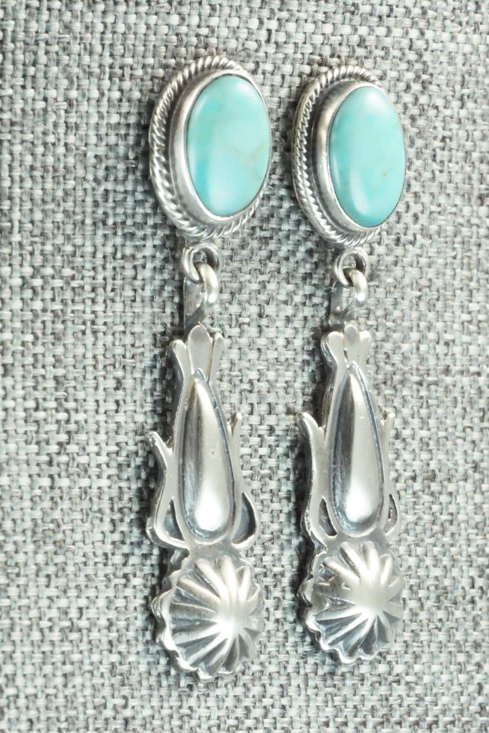 Turquoise & Sterling Silver Earrings - Annie Spencer