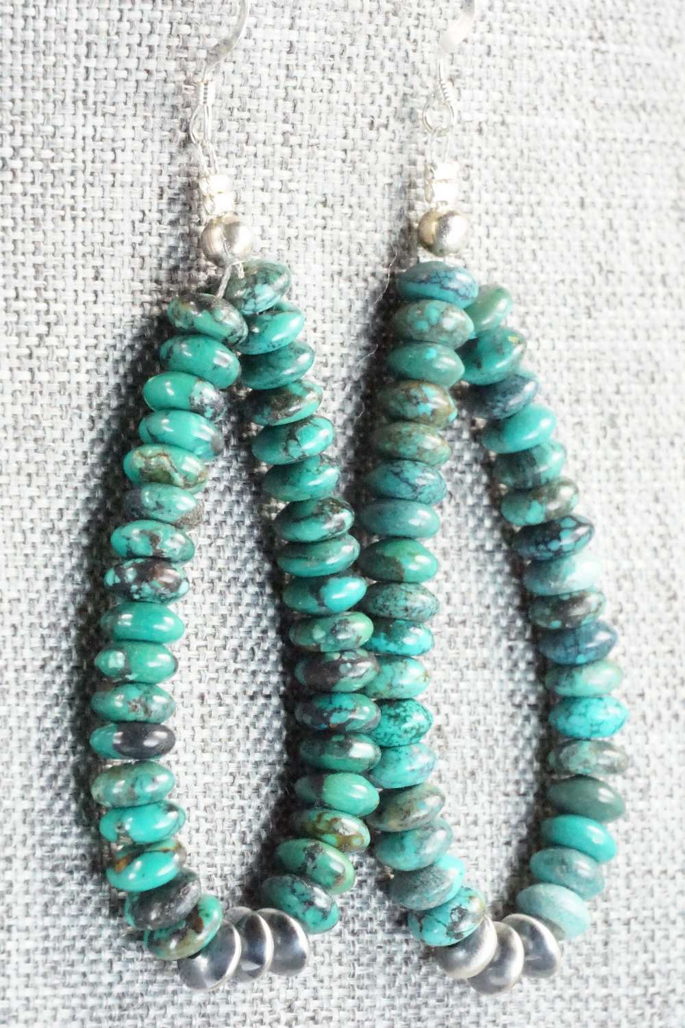 Turquoise & Sterling Silver Pearl Earrings - Louise Joe