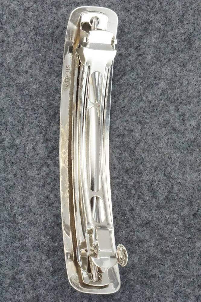 Turquoise & Sterling Silver Hair Barrette - Jolene Begay