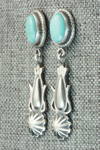 Turquoise & Sterling Silver Earrings - Annie Spencer