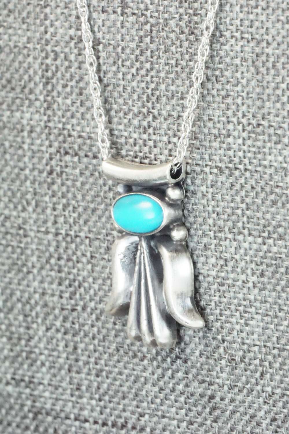 Turquoise & Sterling Silver Necklace - Sharon McCarthy