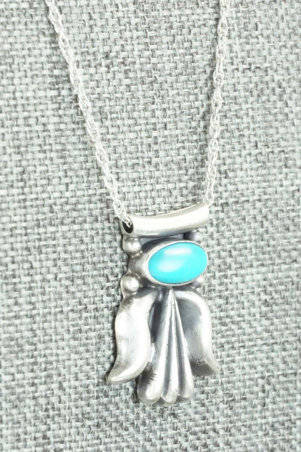 Turquoise & Sterling Silver Necklace - Sharon McCarthy
