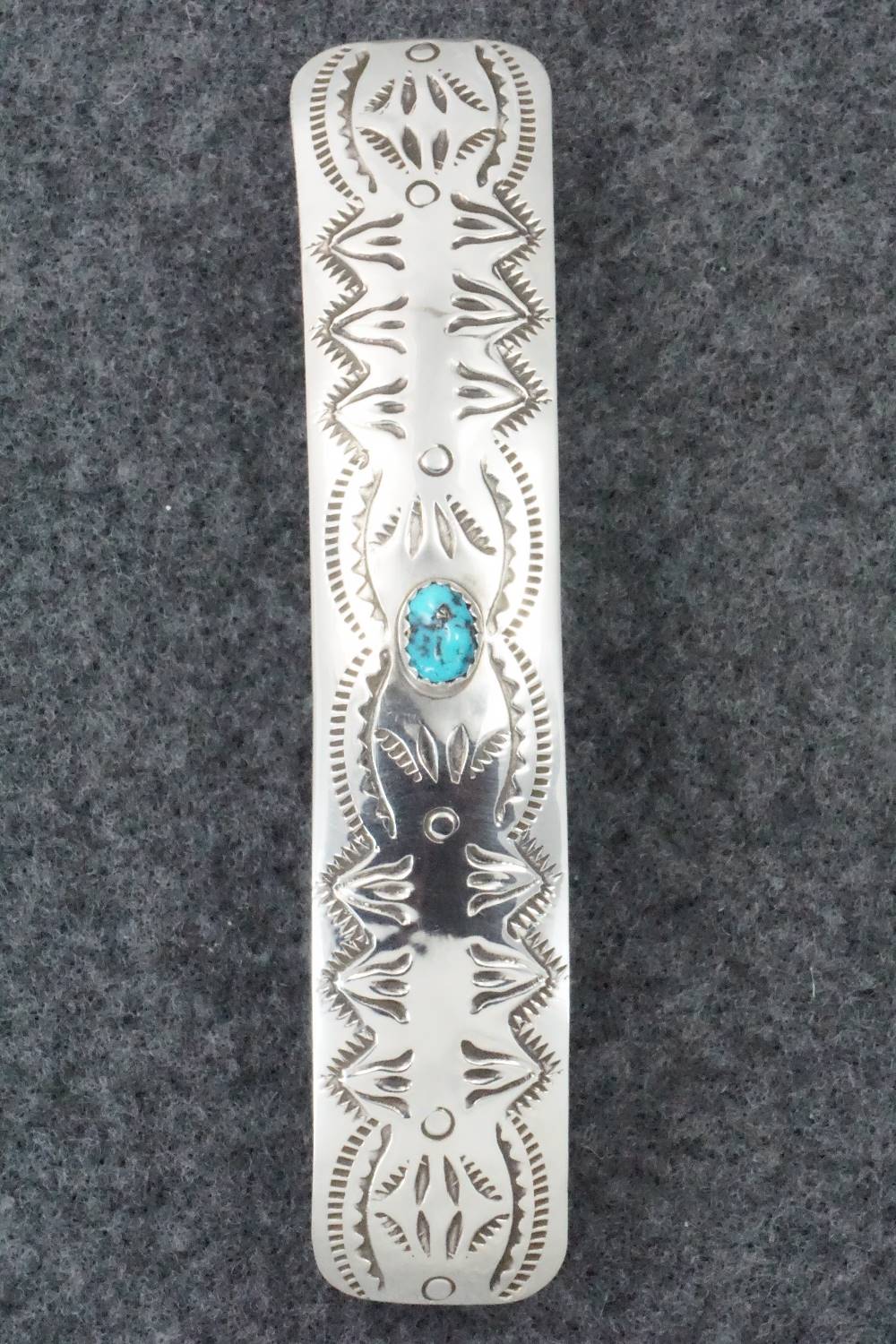 Turquoise & Sterling Silver Hair Barrette - Jolene Begay