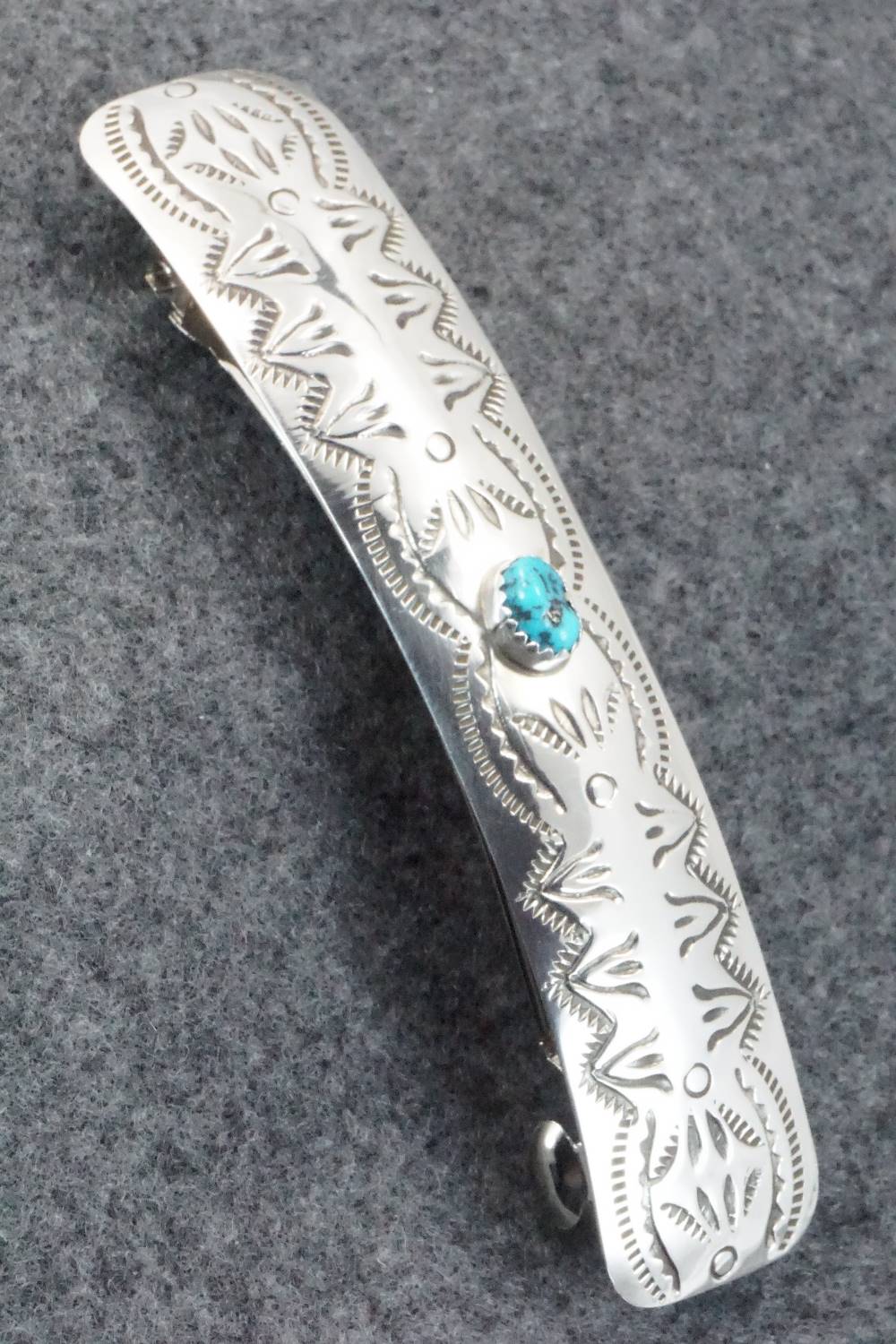 Turquoise & Sterling Silver Hair Barrette - Jolene Begay