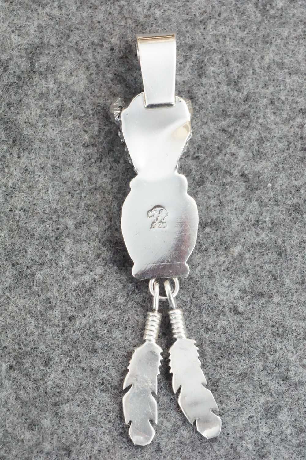 Turquoise and Sterling Silver Pendant - Genevieve Francisco