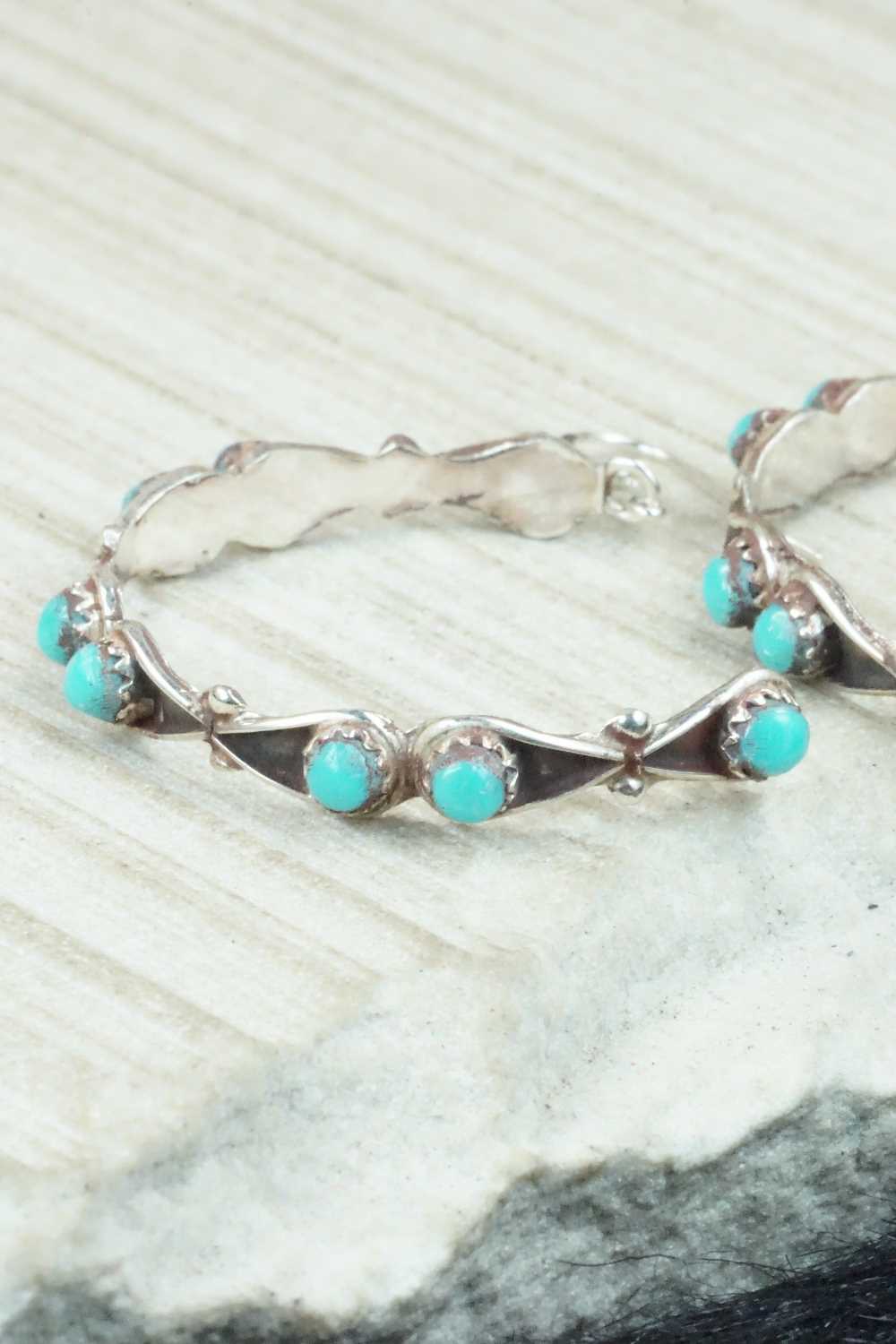 Turquoise & Sterling Silver Earrings - Thalene Waikaniwa