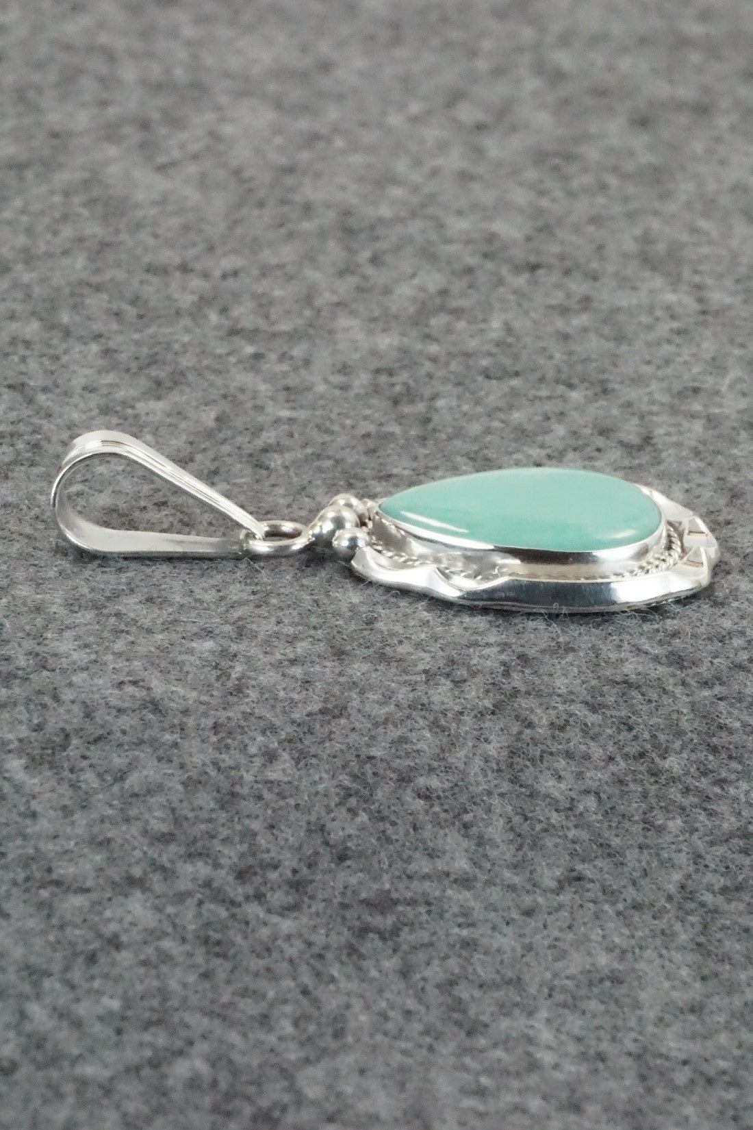 Turquoise & Sterling Silver Pendant - Samuel Yellowhair