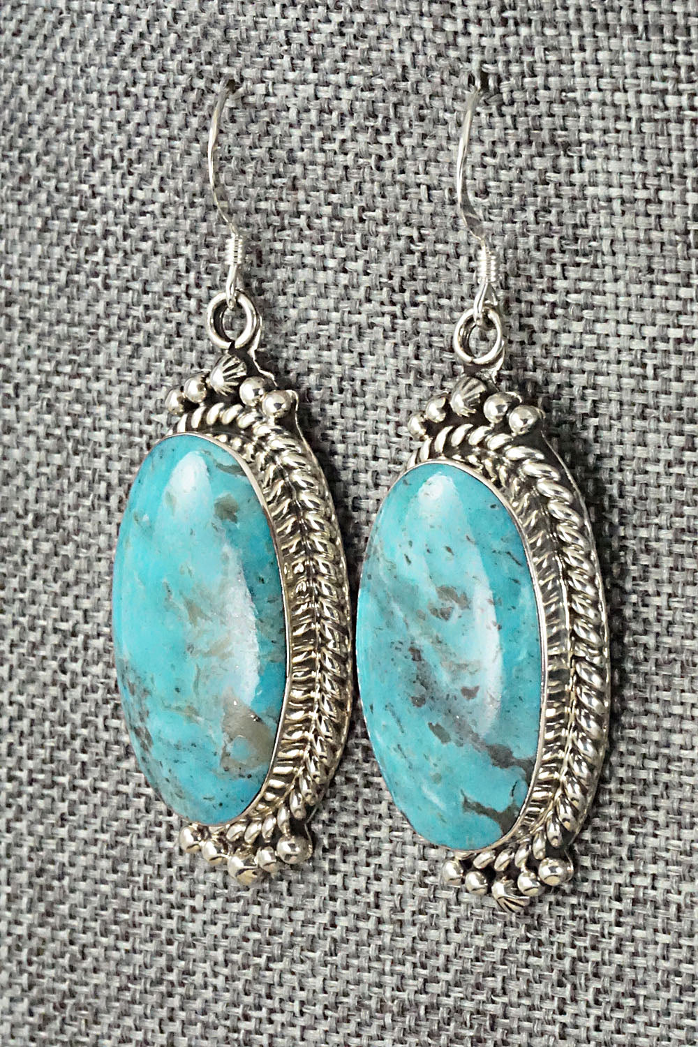 Turquoise & Sterling Silver Earrings - Gregg Yazzie