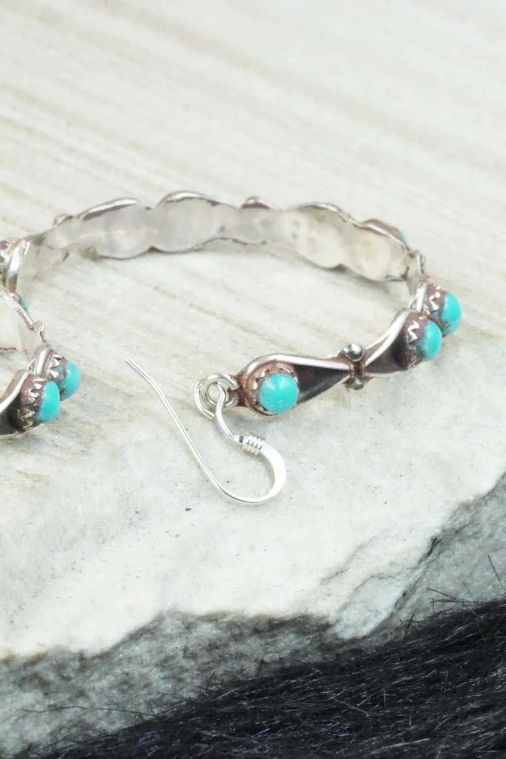 Turquoise & Sterling Silver Earrings - Thalene Waikaniwa