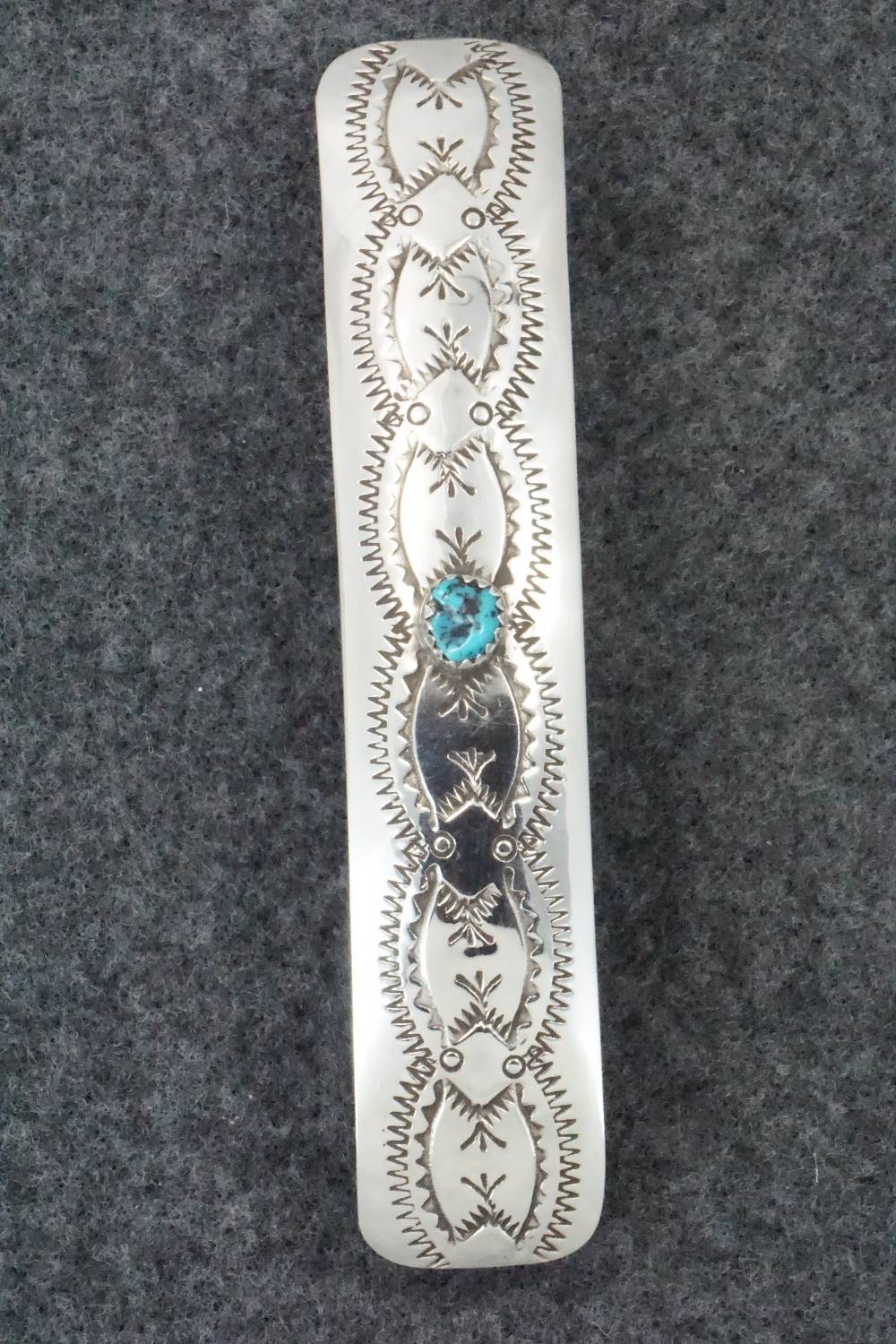 Turquoise & Sterling Silver Hair Barrette - Jolene Begay
