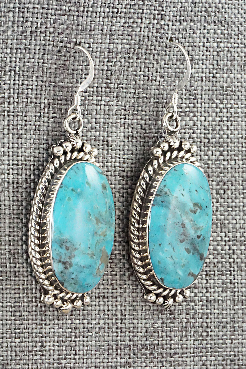 Turquoise & Sterling Silver Earrings - Gregg Yazzie