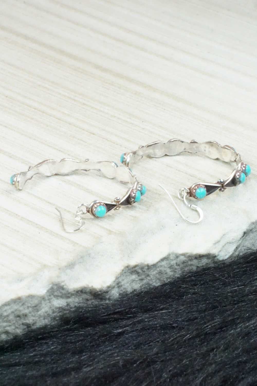 Turquoise & Sterling Silver Earrings - Thalene Waikaniwa