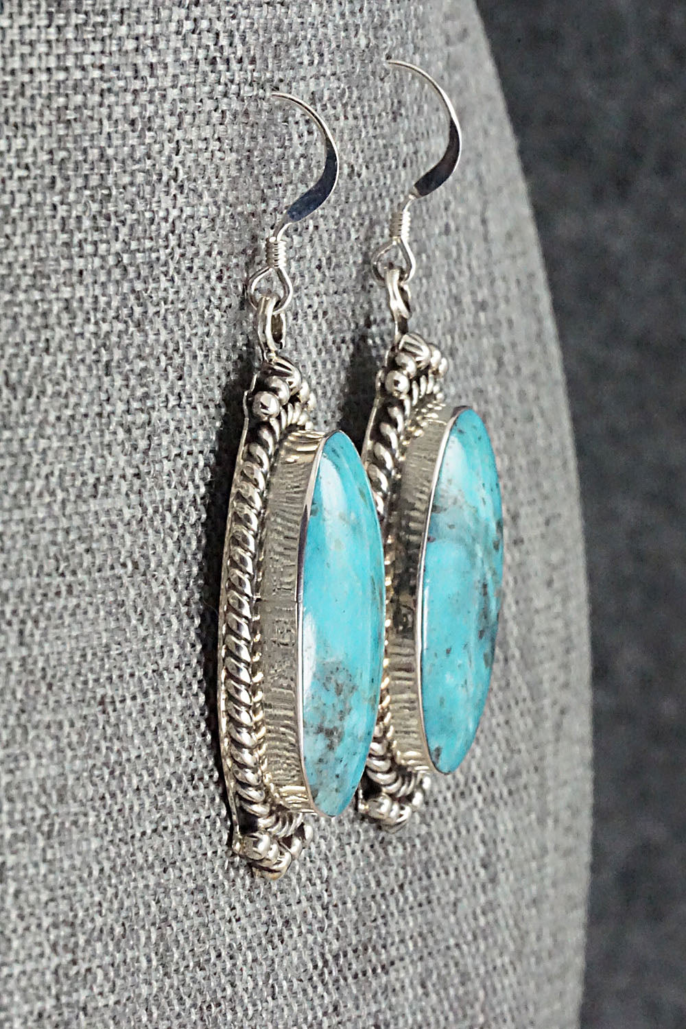 Turquoise & Sterling Silver Earrings - Gregg Yazzie