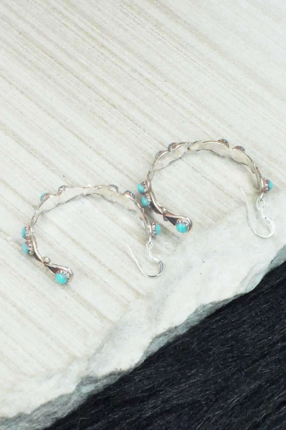 Turquoise & Sterling Silver Earrings - Thalene Waikaniwa