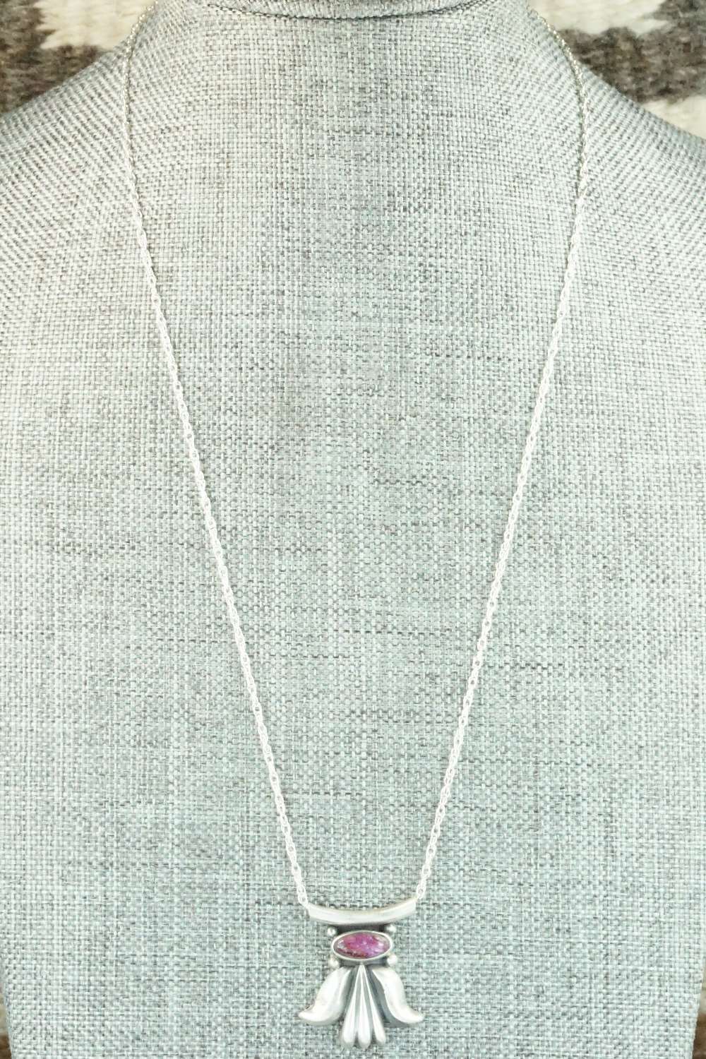 Spiny Oyster & Sterling Silver Necklace - Sharon McCarthy