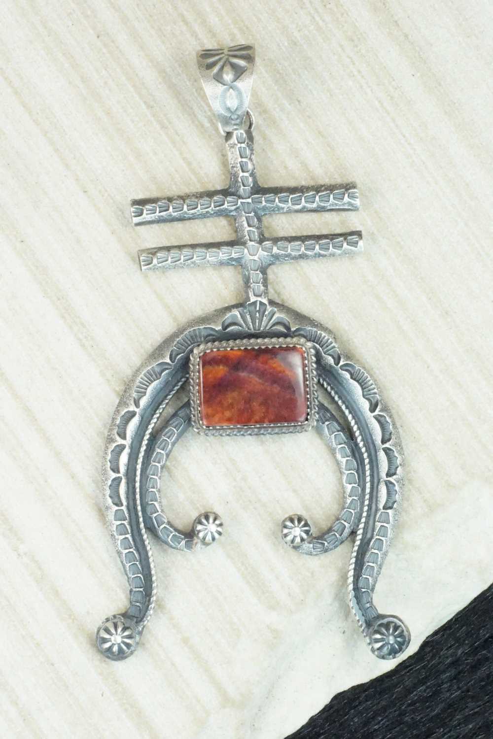Spiny Oyster and Sterling Silver Pendant - Kevin Billah