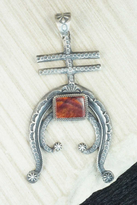 Spiny Oyster and Sterling Silver Pendant - Kevin Billah