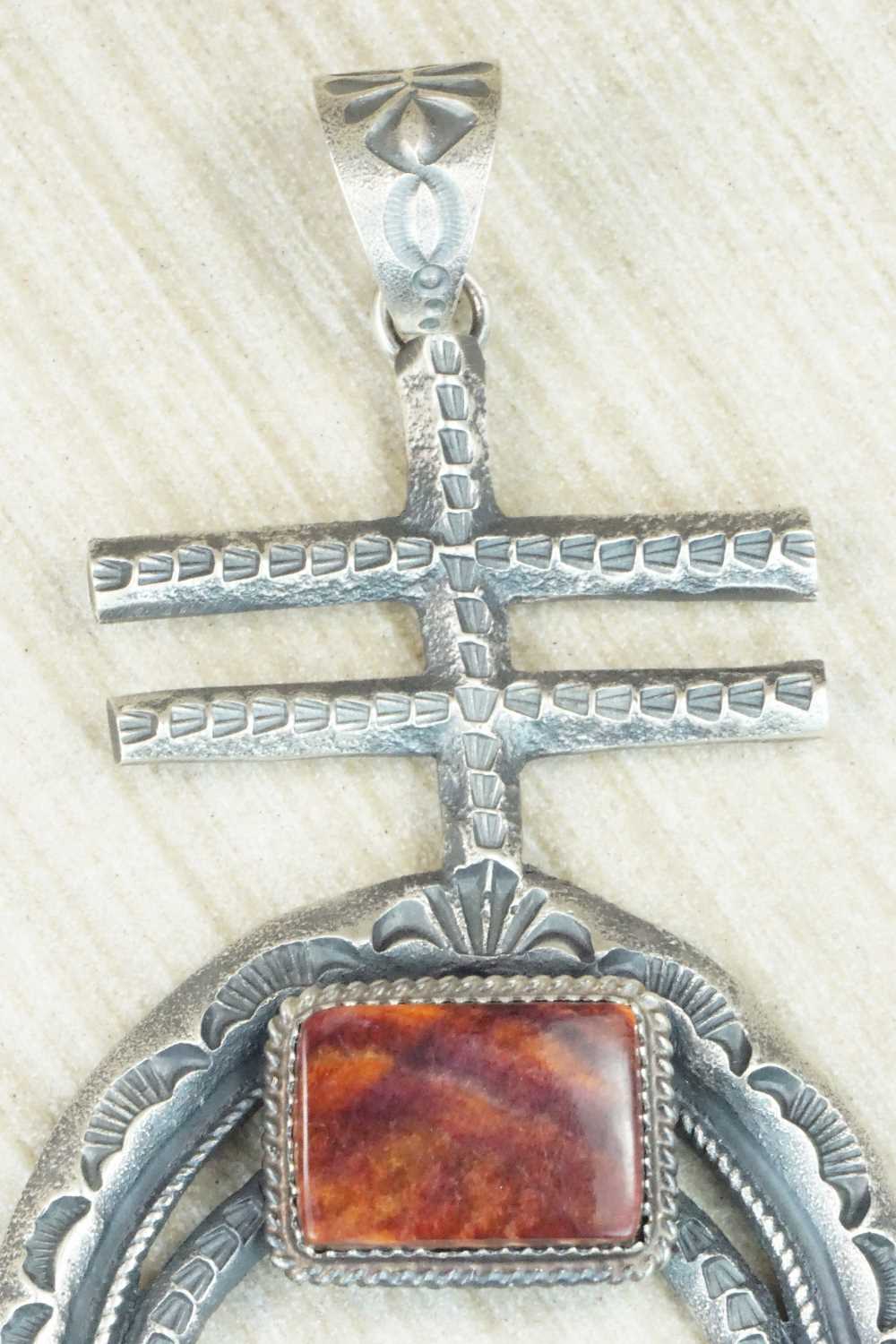 Spiny Oyster and Sterling Silver Pendant - Kevin Billah