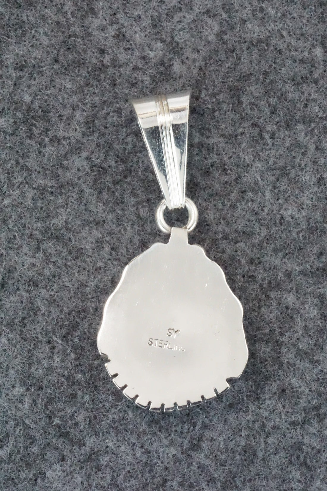 Turquoise & Sterling Silver Pendant - Samuel Yellowhair