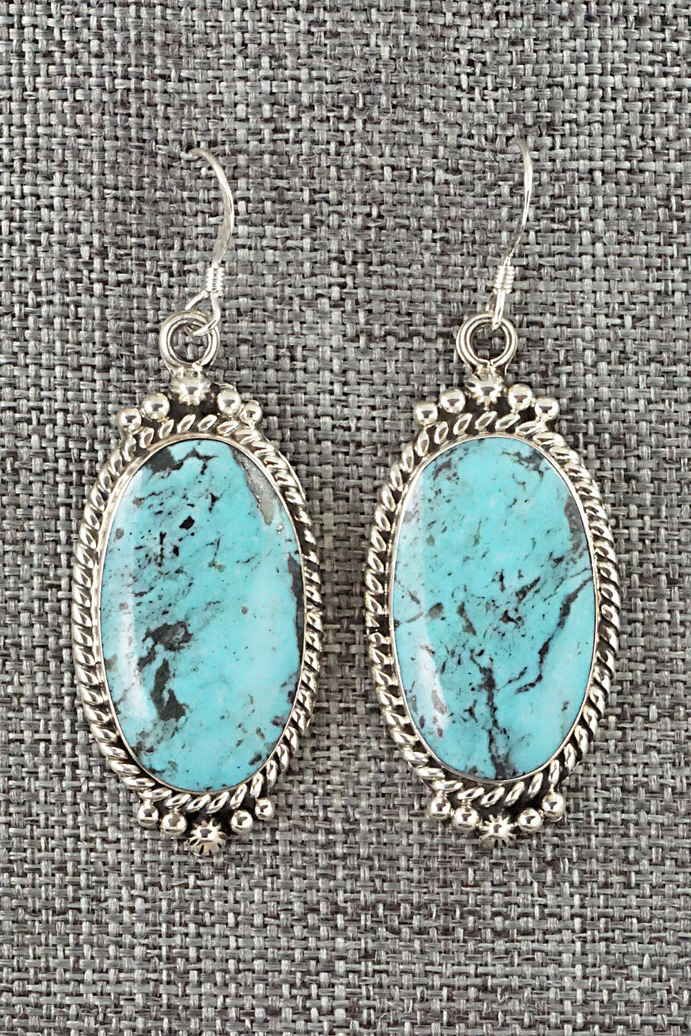 Turquoise & Sterling Silver Earrings - Gregg Yazzie