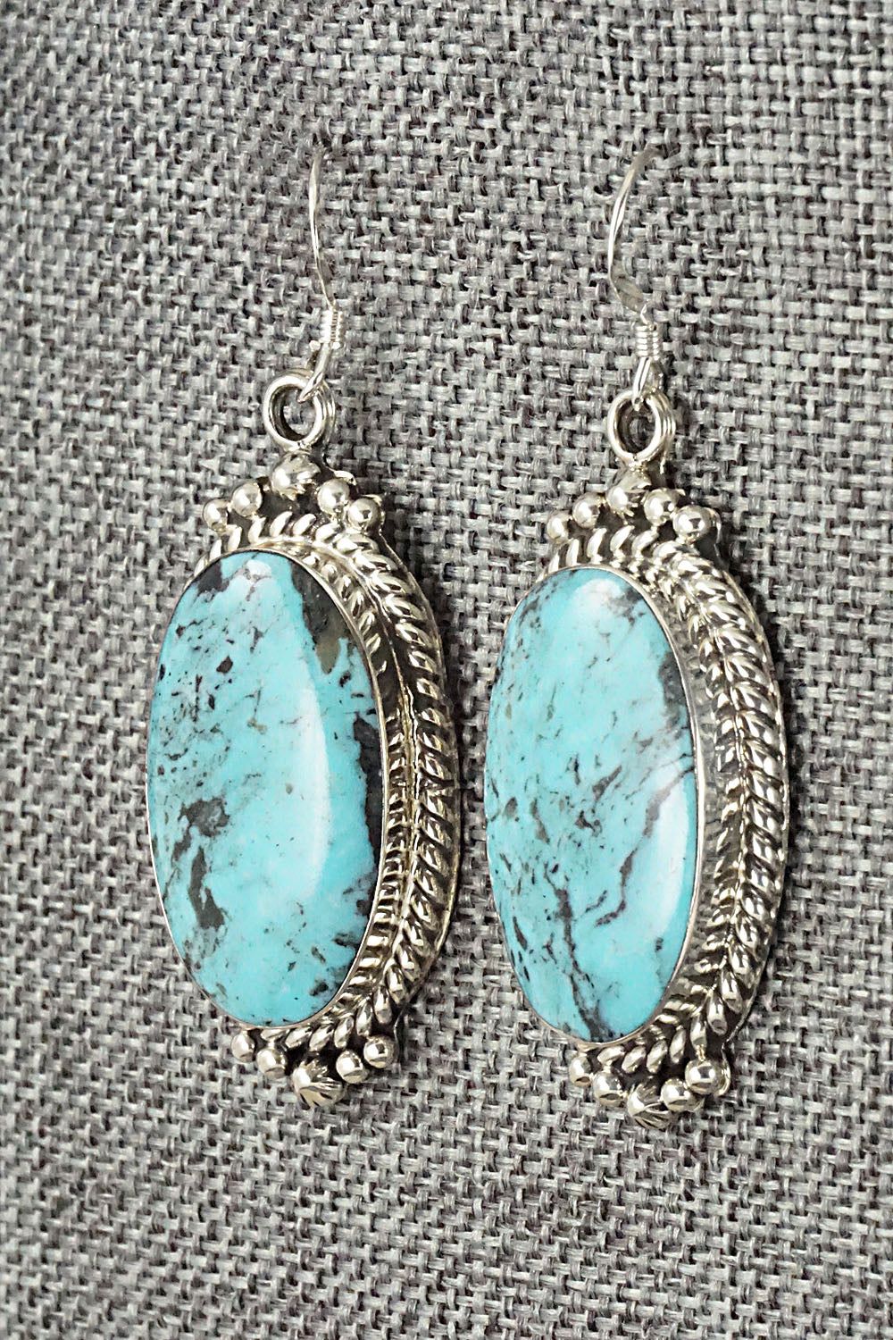 Turquoise & Sterling Silver Earrings - Gregg Yazzie