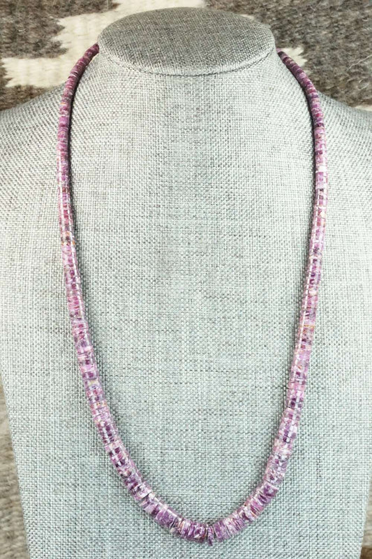 Spiny Oyster & Sterling Silver Necklace - Louise Joe