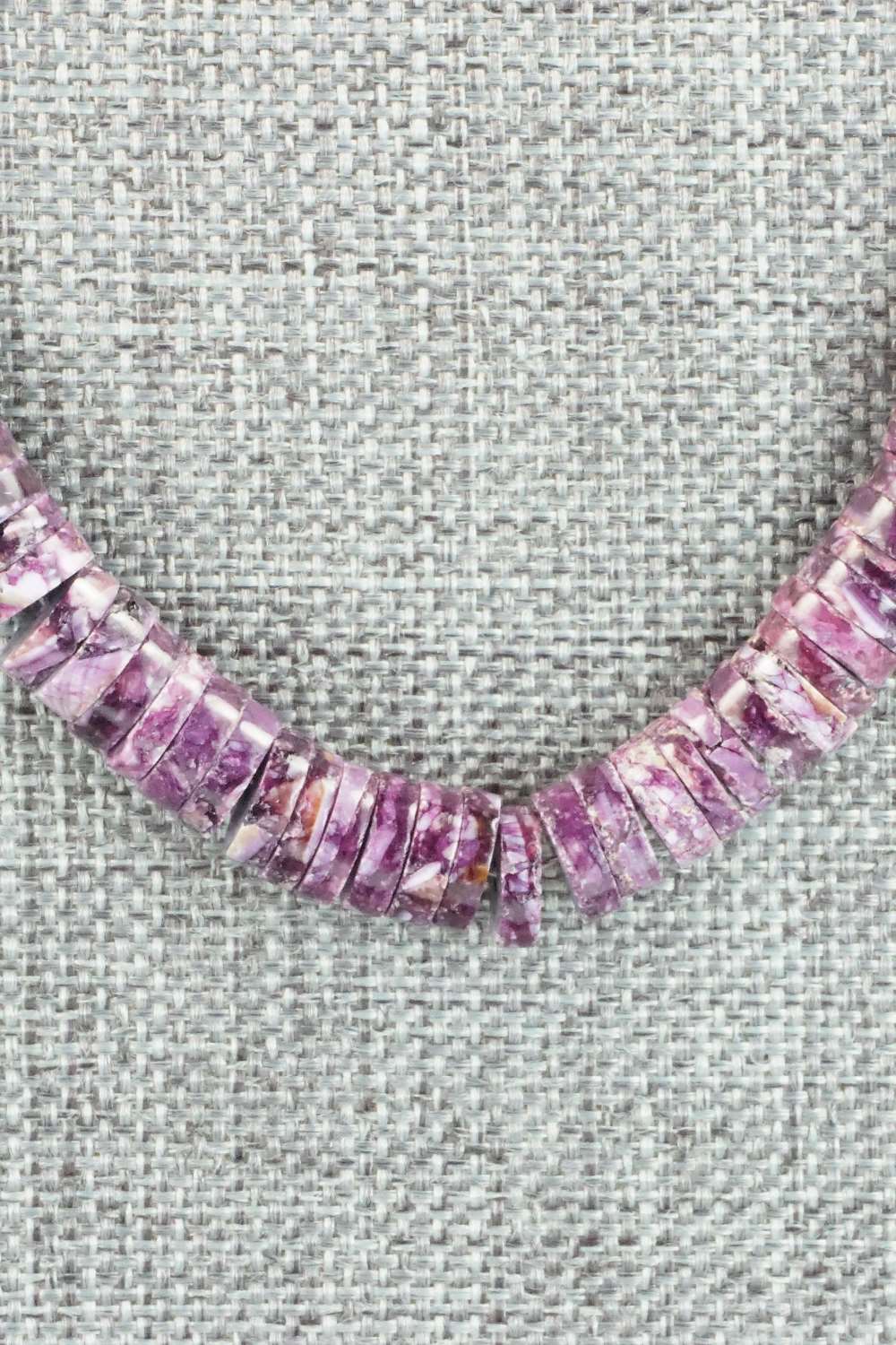 Spiny Oyster & Sterling Silver Necklace - Louise Joe