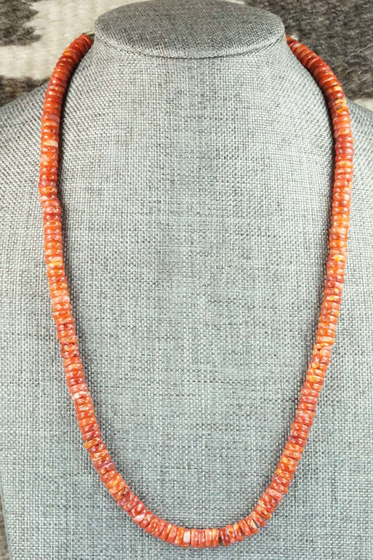 Spiny Oyster & Sterling Silver Necklace - Louise Joe