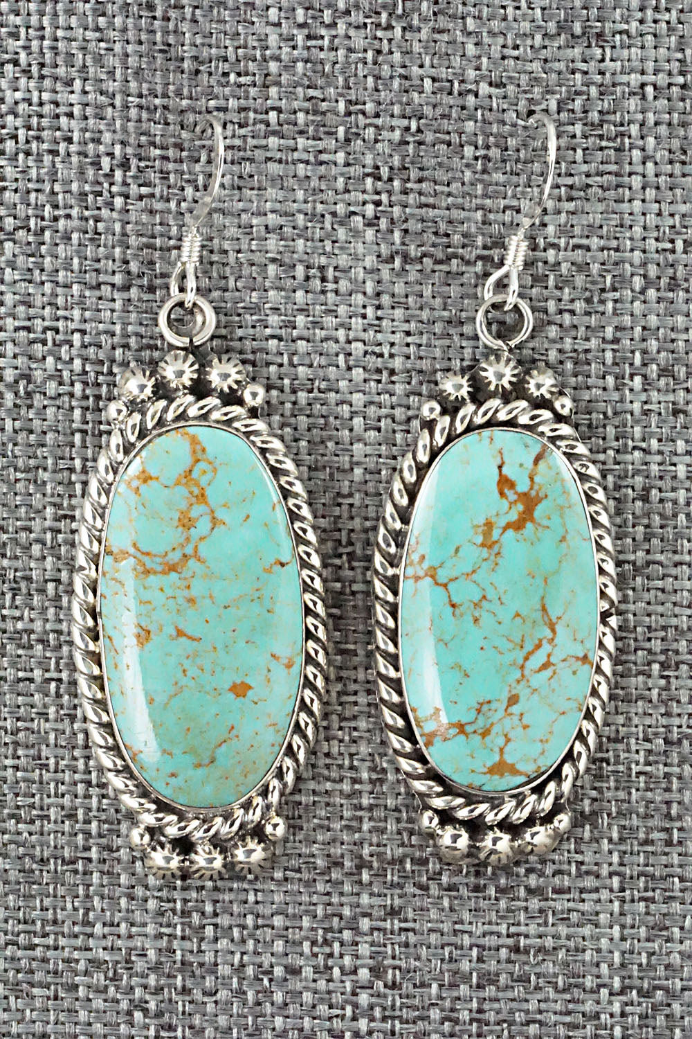 Turquoise & Sterling Silver Earrings - Gregg Yazzie