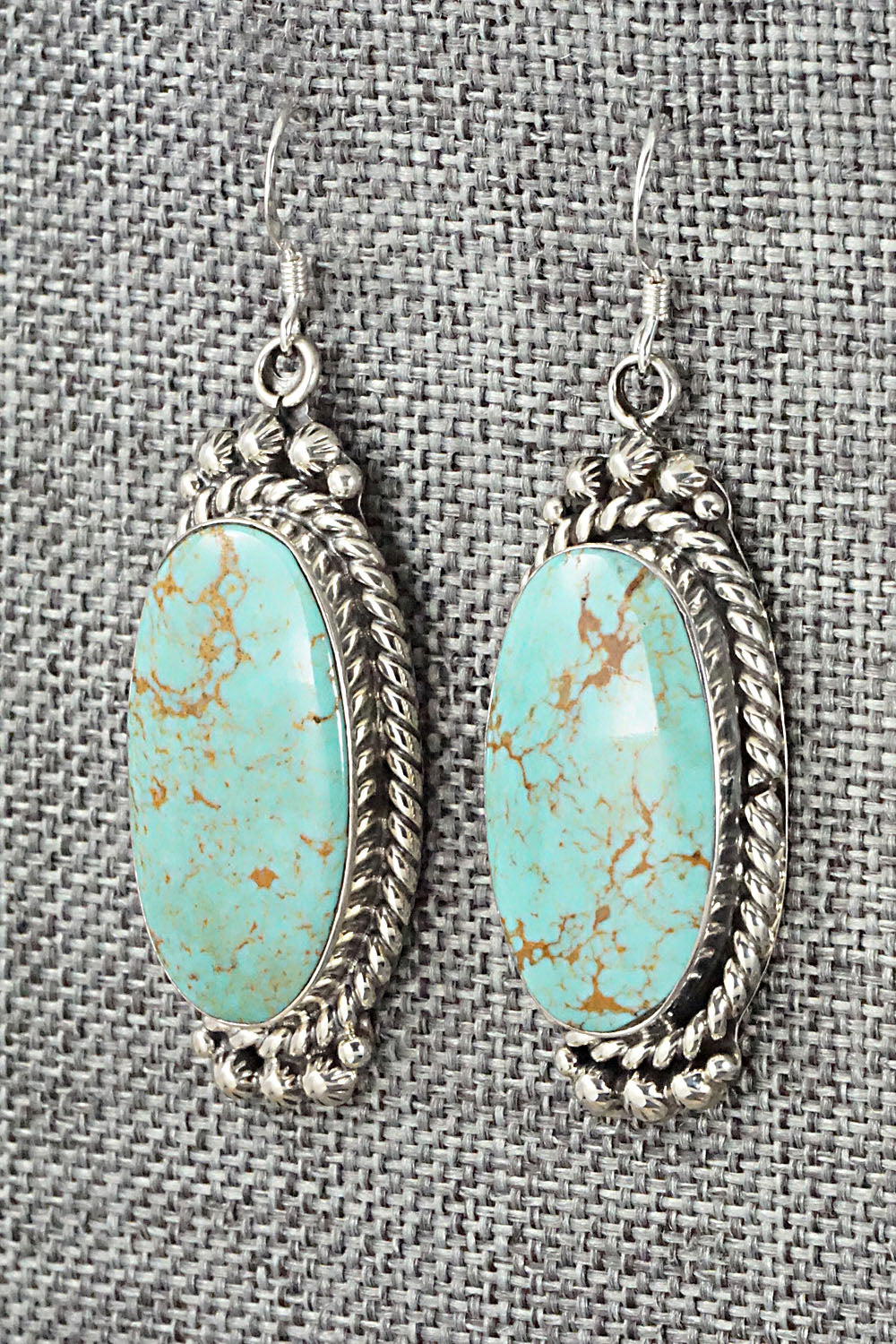 Turquoise & Sterling Silver Earrings - Gregg Yazzie